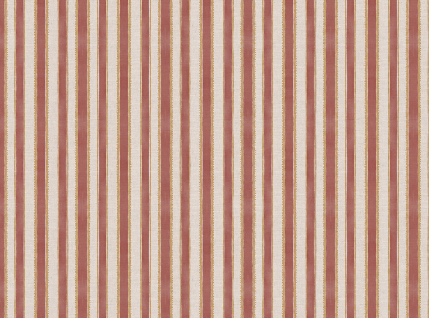 Sunburst Stripe linen cotton union in pink and yellow