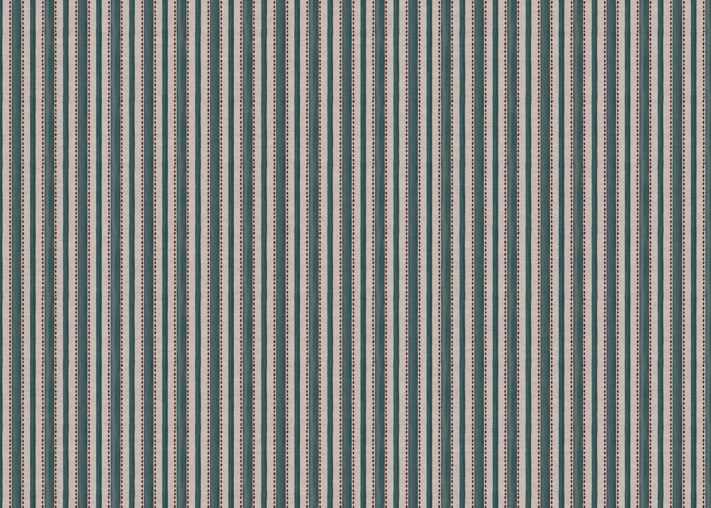 Kelso Stripe linen union fabric in Sea Blue