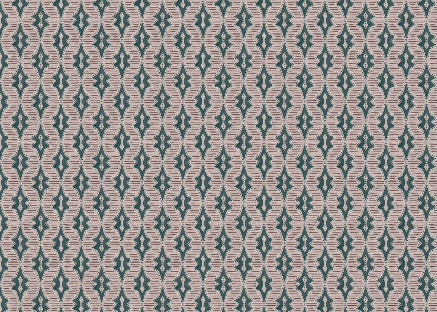 Sky Lanterns linen union fabric in Sea Blue