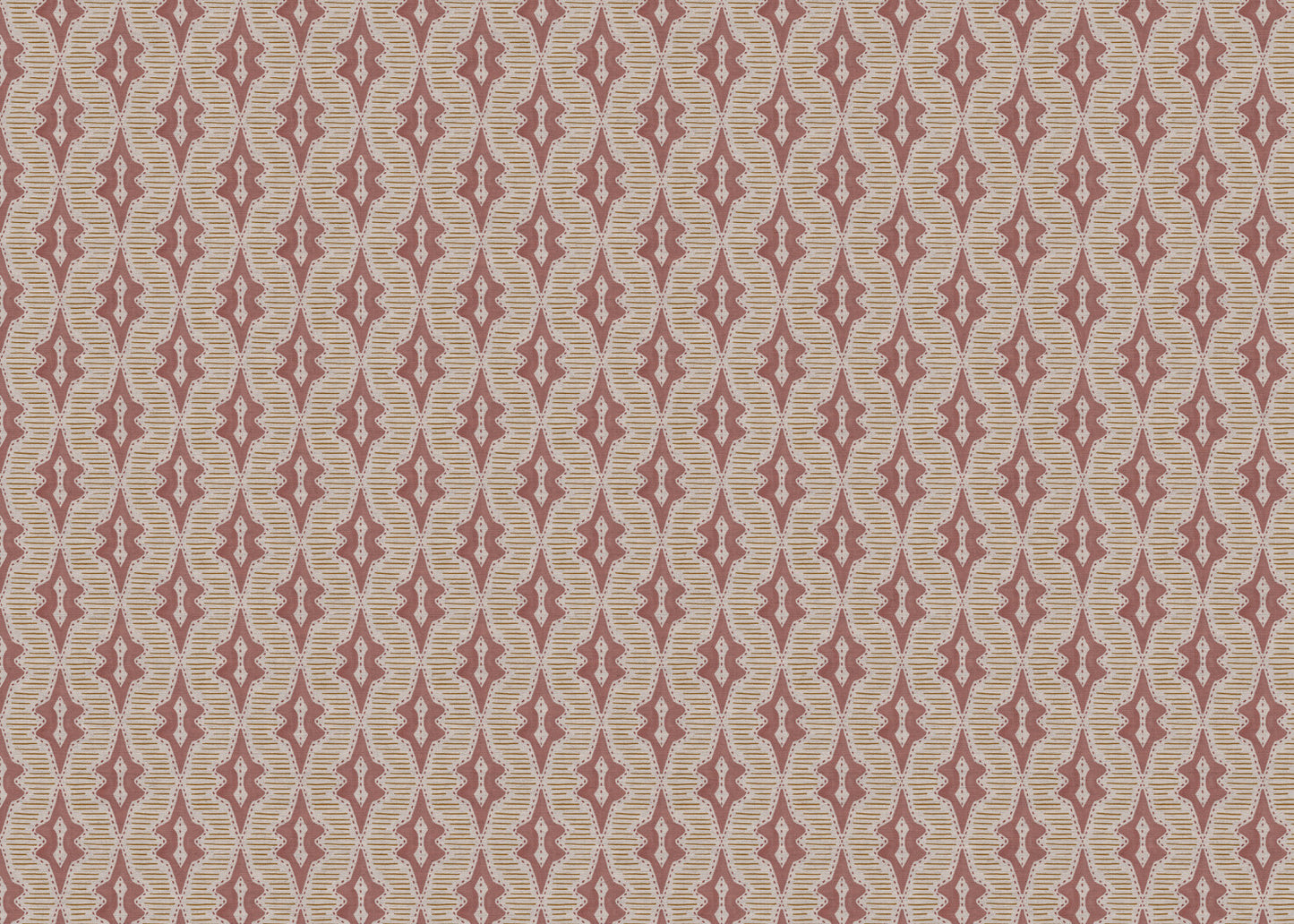 Sky Lanterns linen union fabric in Pink