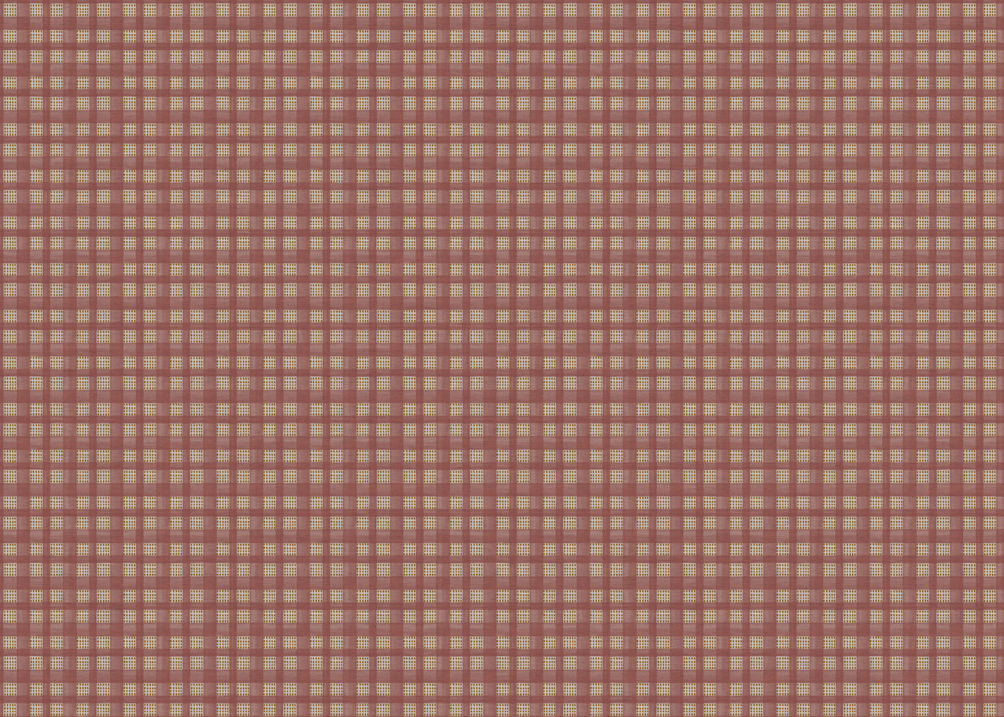 Kelso check linen union fabric in Pink