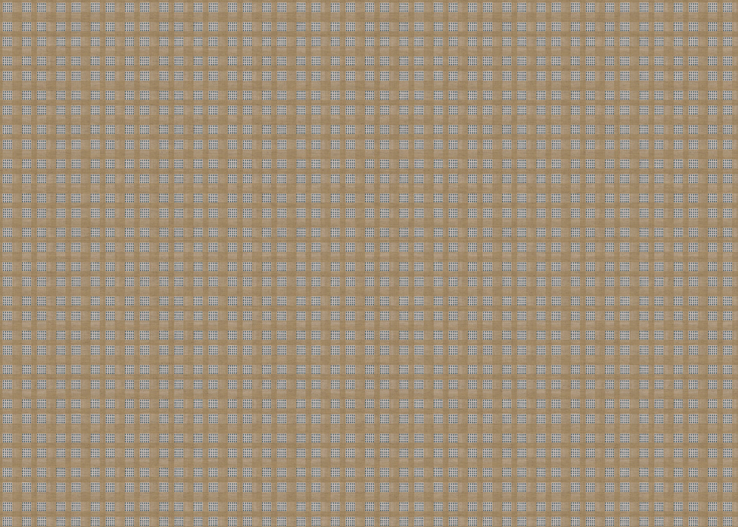 Kelso check linen union fabric in Soft Yellow