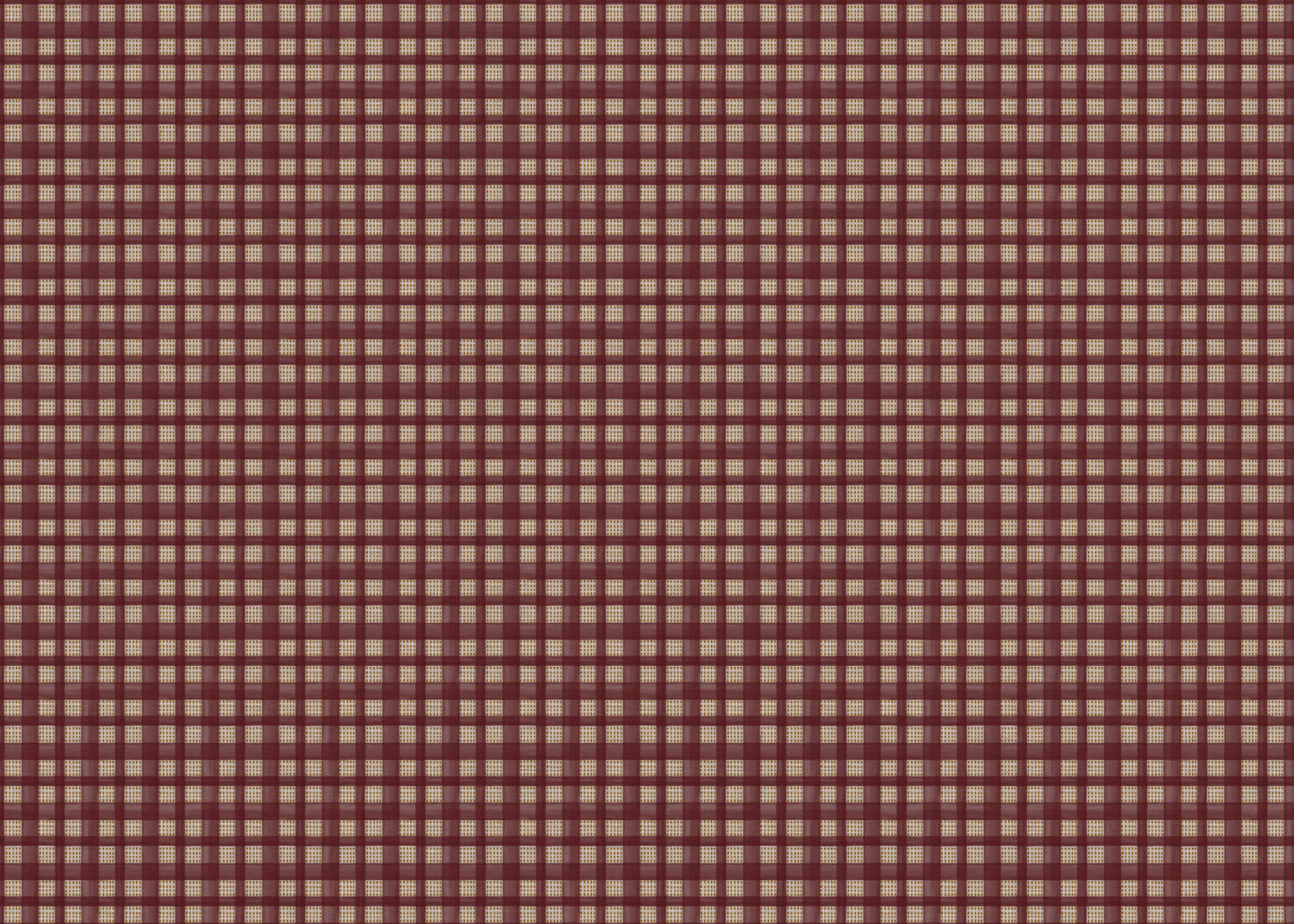 Kelso check linen union fabric in Raspberry