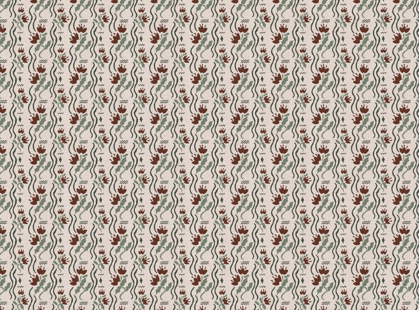 Meadow Jive Fabric in Nutmeg