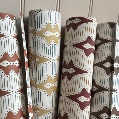 Sky Lanterns Wallpaper in Conker Brown