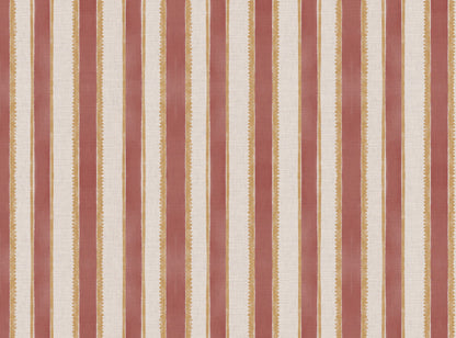 Sunburst Stripe linen cotton union in pink and yellow