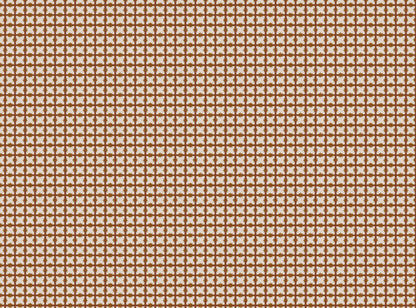 Starfall Check printed cotton, linen union fabric in Rust