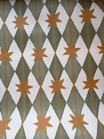 Starfall wallpaper in Green