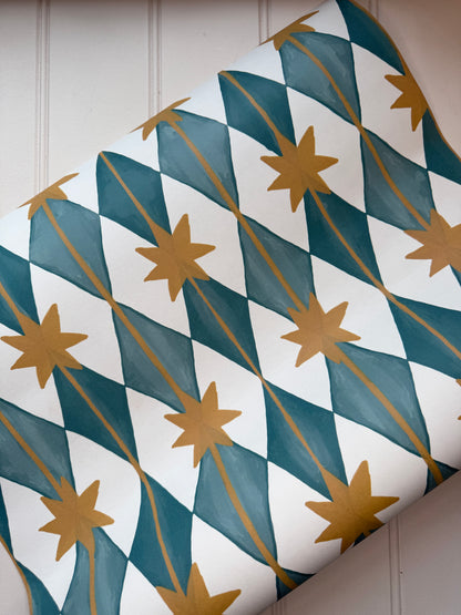 Starfall wallpaper in Blue