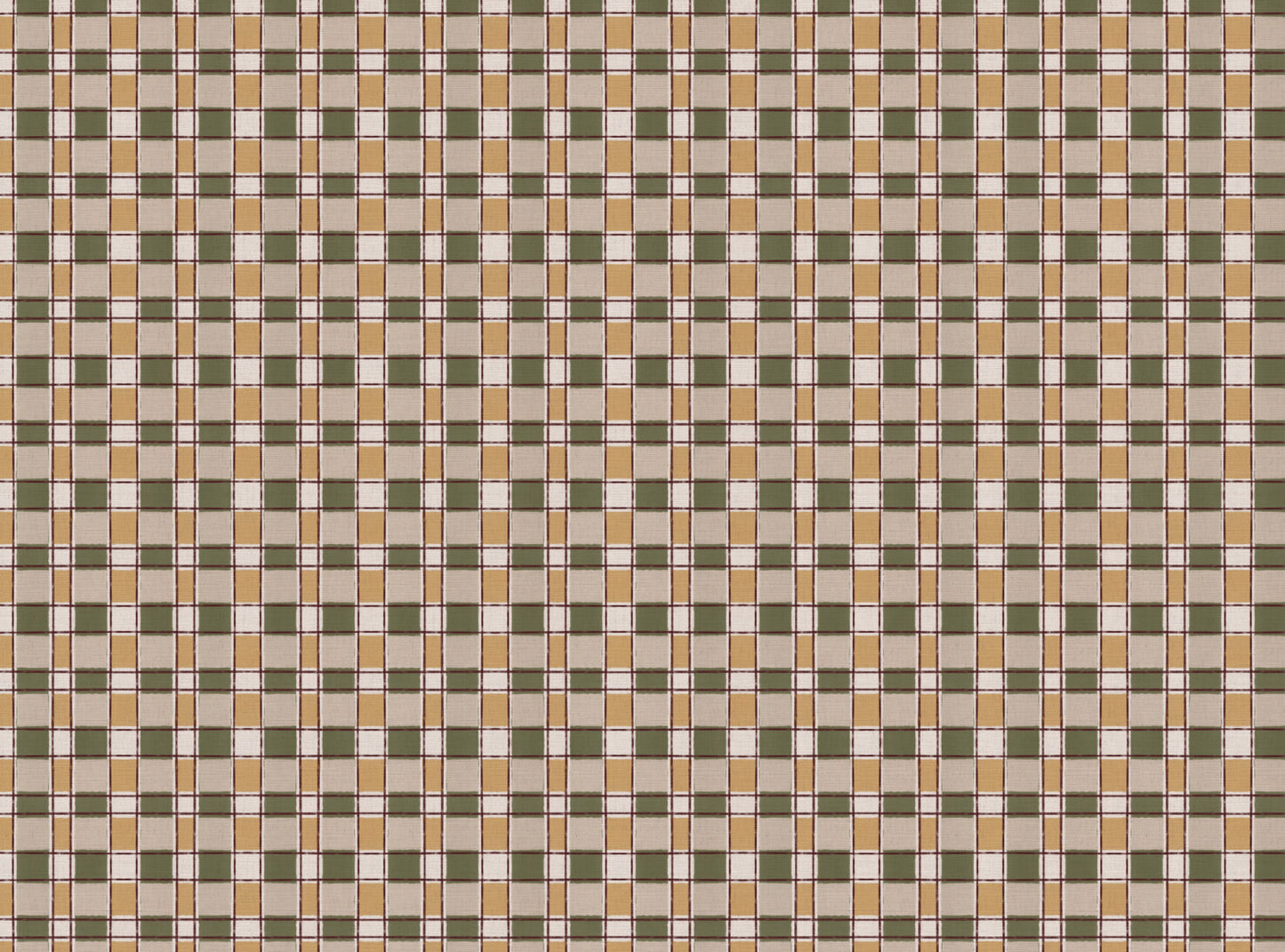 Artistic Check Upholstery Fabric in Green and yellow
