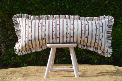 CUSTOM extra large feather filled lumbar cushion