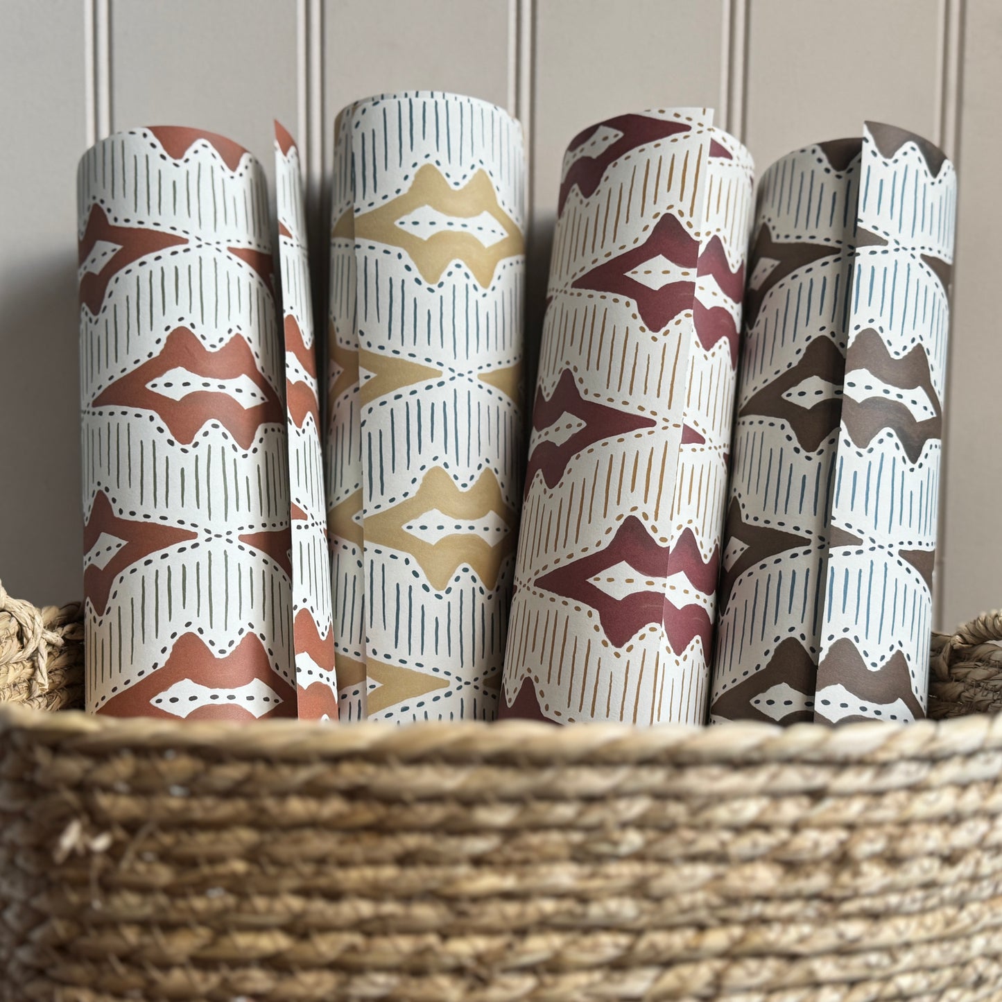 Sky Lanterns Wallpaper in Conker Brown