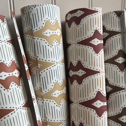 Sky Lanterns Wallpaper in Conker Brown