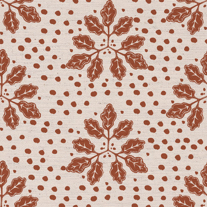 Autumn’s End Fabric printed cotton, linen union fabric Red