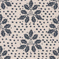 Autumn’s End Fabric printed cotton, linen union fabric Navy Blue