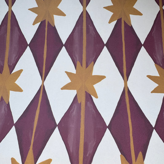 Starfall wallpaper in Blackcurrant
