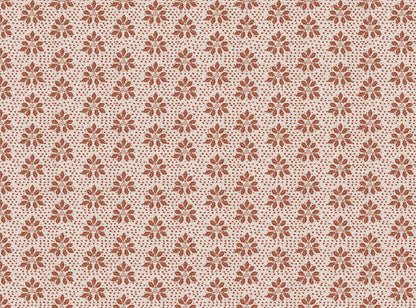 Autumn’s End Fabric printed cotton, linen union fabric Red