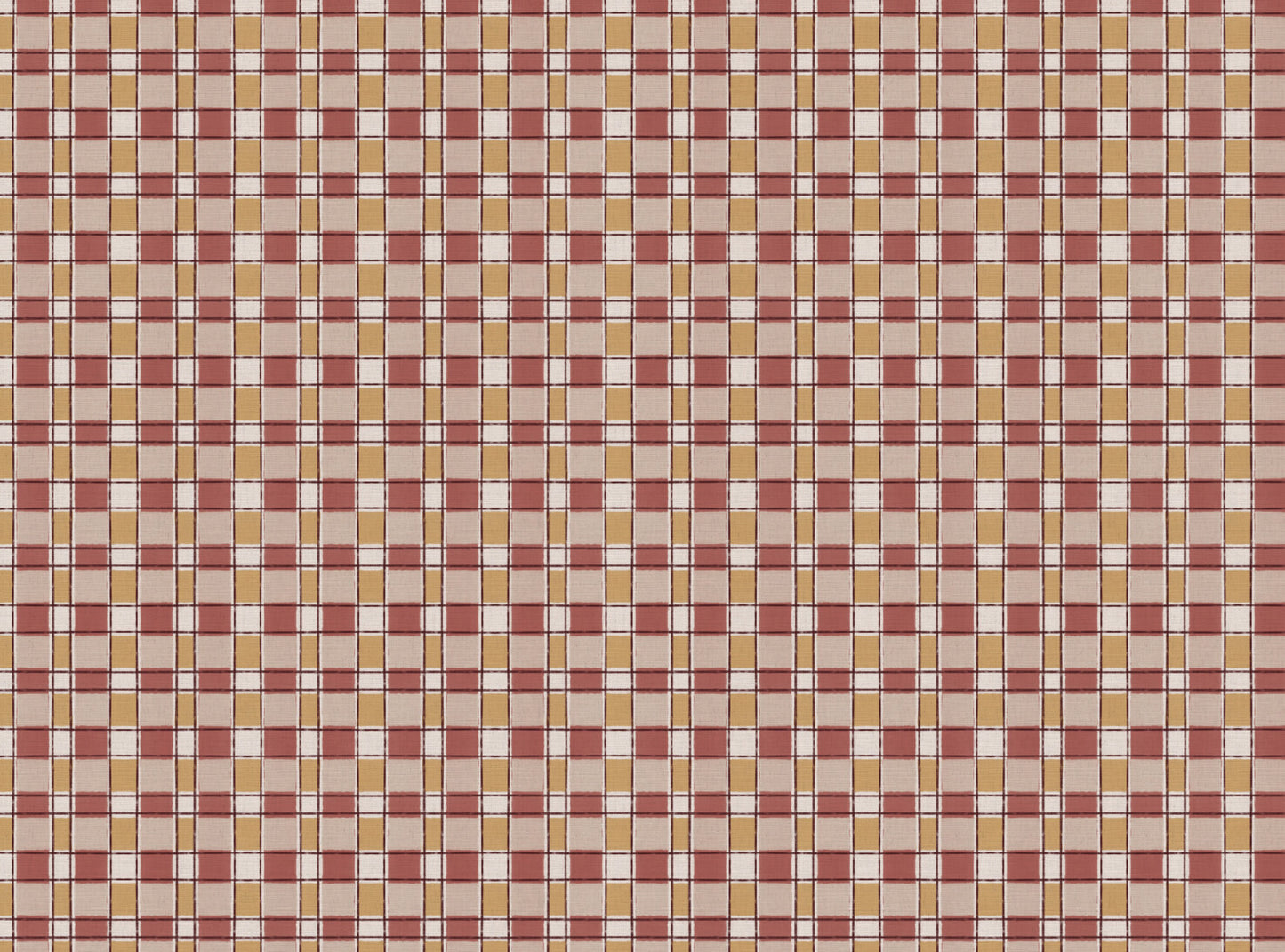 Artistic Check Upholstery Fabric in pink and yellow