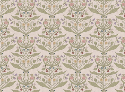 Late Summer Ramble printed cotton, linen union fabric