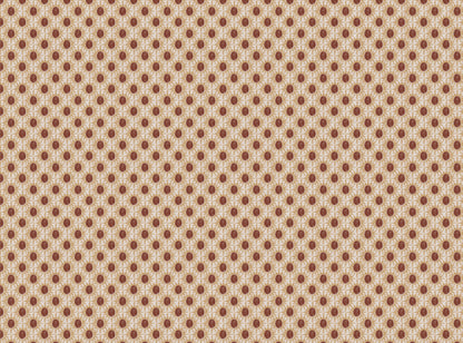 Little Sunburst cotton linen union fabric terracotta and yellow