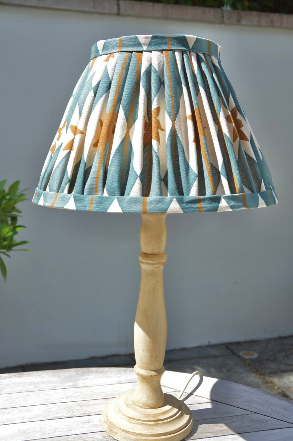Custom gathered lampshade