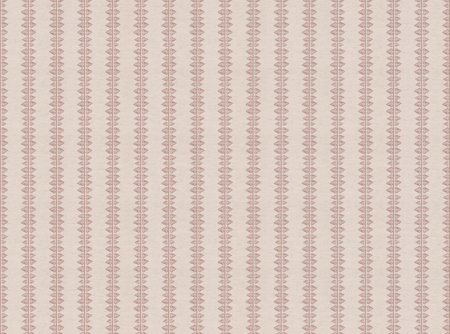 Ivy printed cotton, linen union fabric in Pink