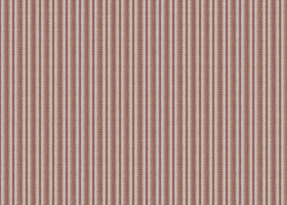 Kelso Stripe linen union fabric in Pink