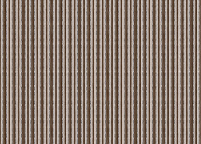 Kelso Stripe linen union fabric in Conker Brown