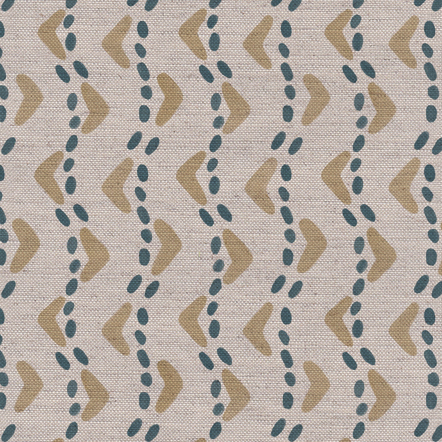 Braemar linen union fabric in Soft Yellow