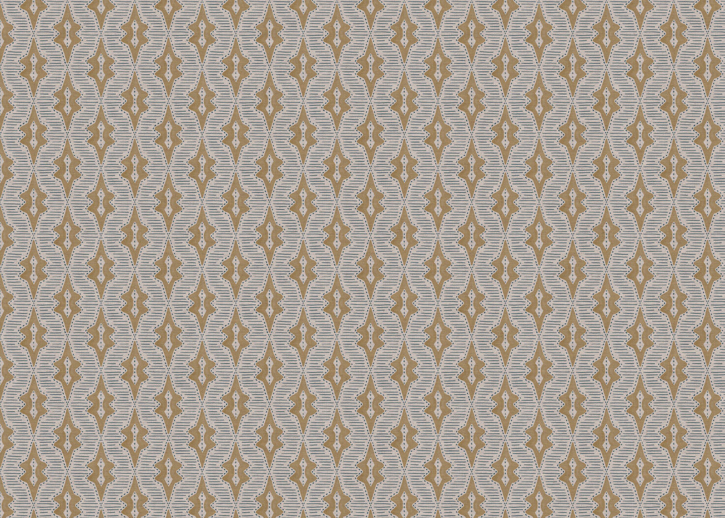 Sky Lanterns linen union fabric in Soft Yellow