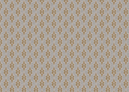 Sky Lanterns linen union fabric in Soft Yellow
