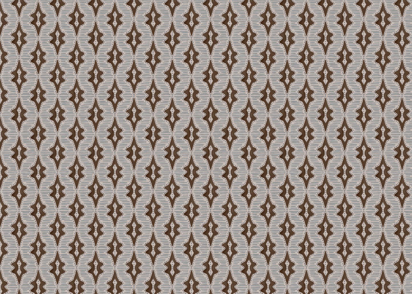 Sky Lanterns linen union fabric in Conker Brown