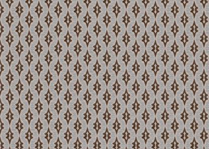 Sky Lanterns linen union fabric in Conker Brown