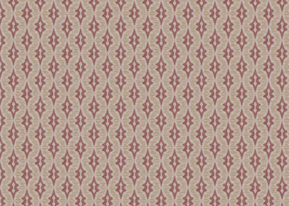 Sky Lanterns linen union fabric in Pink