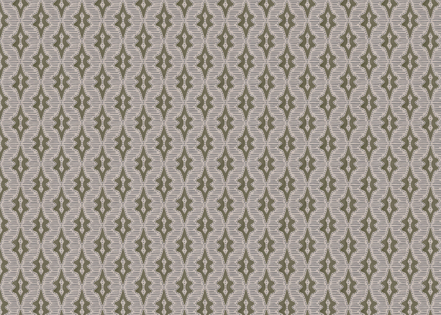Sky Lanterns linen union fabric in Green