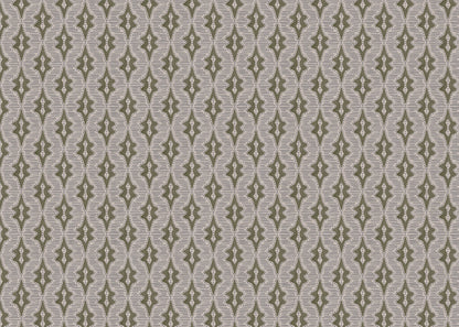 Sky Lanterns linen union fabric in Green