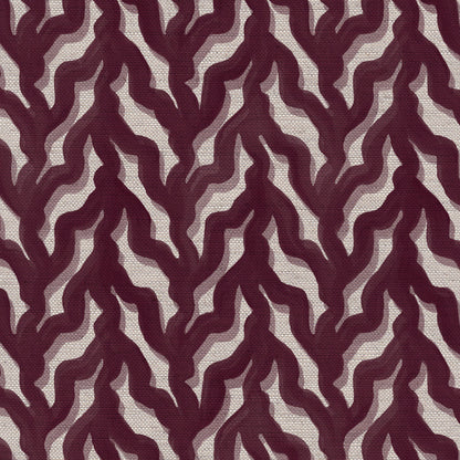 Kelp Drift linen union fabric in Blackcurrant