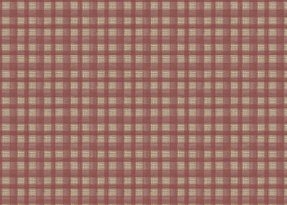 Kelso check linen union fabric in Pink