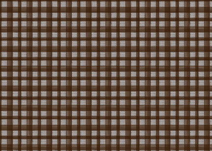 Kelso check linen union fabric in Brown