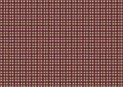Kelso check linen union fabric in Raspberry