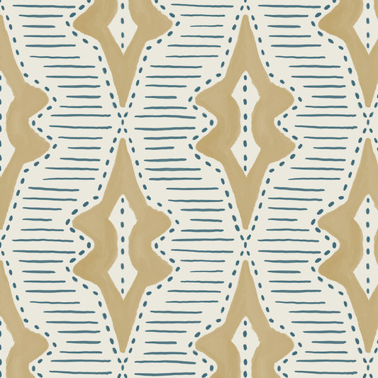 Sky Lanterns Wallpaper in Soft Yellow