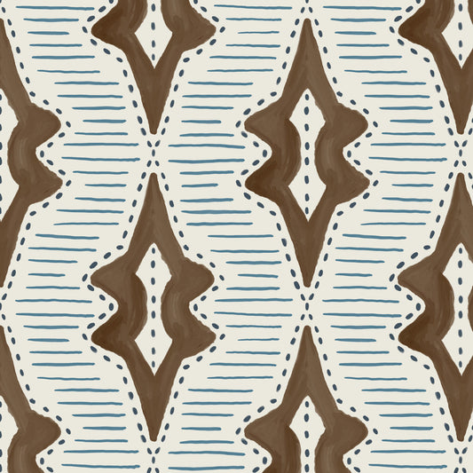 Sky Lanterns Wallpaper in Conker Brown