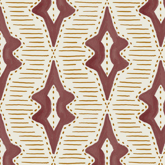 Sky Lanterns Wallpaper in Raspberry