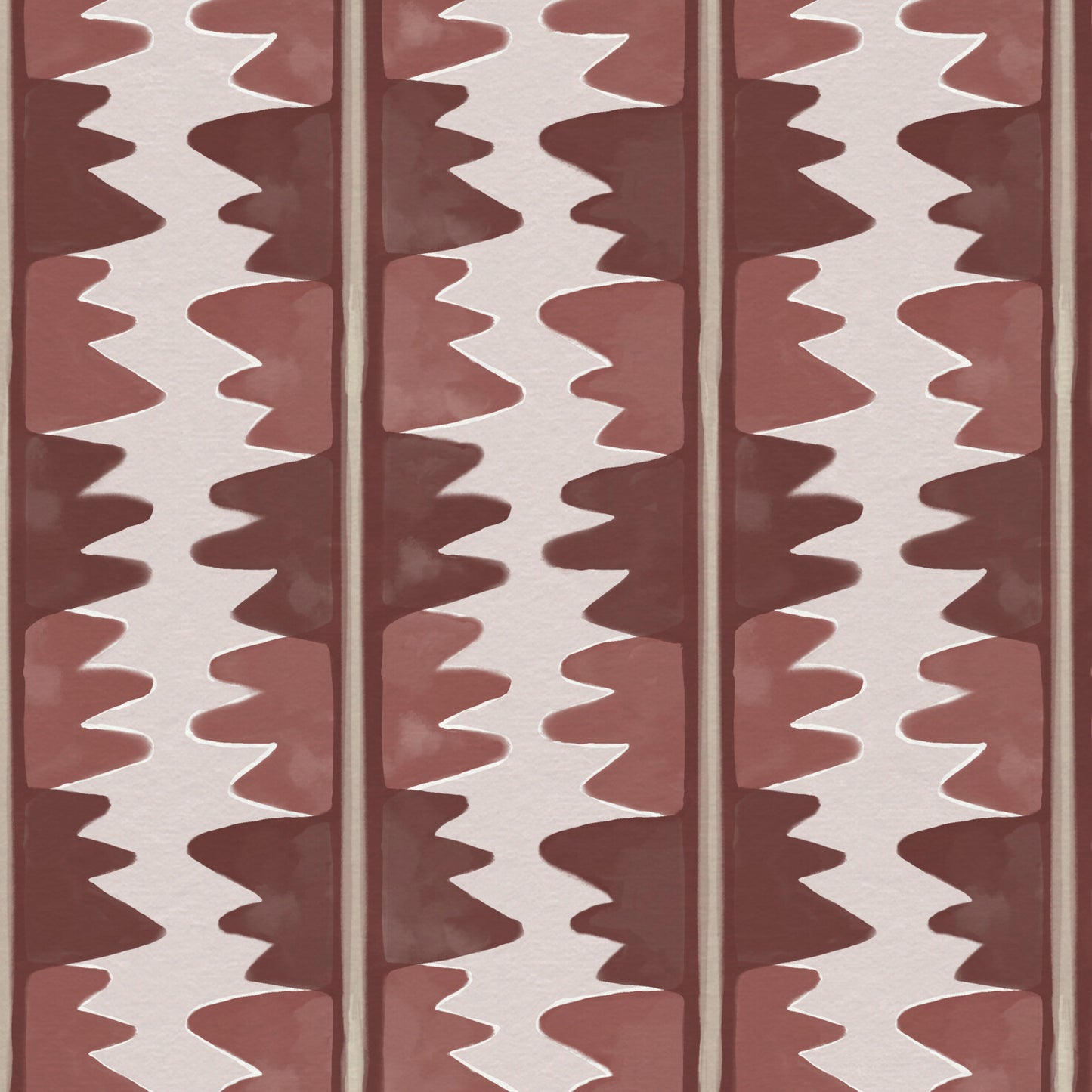 Jigzag FR Contract upholstery fabric in Pink