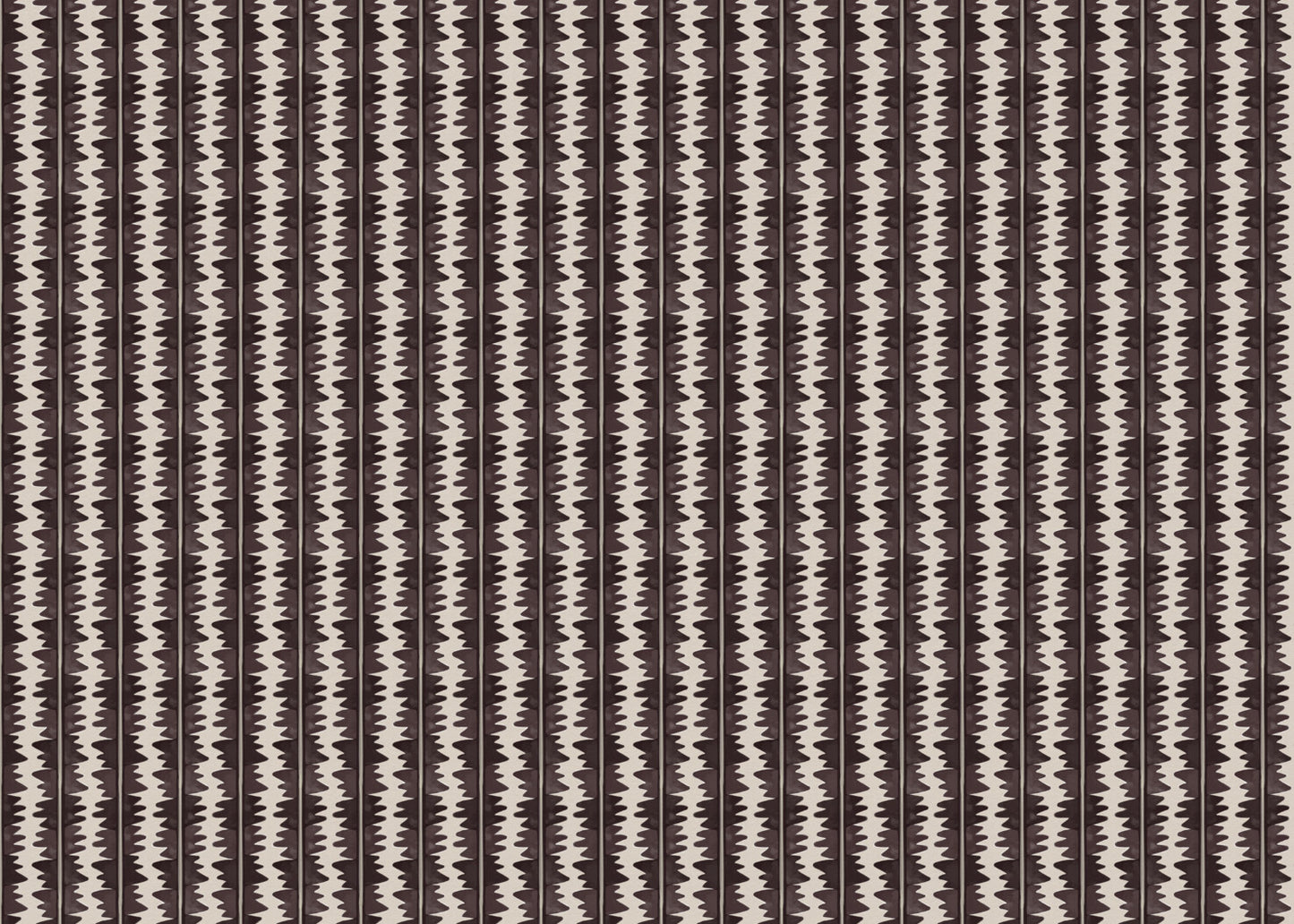 Jigzag FR Contract upholstery fabric in Aubergine