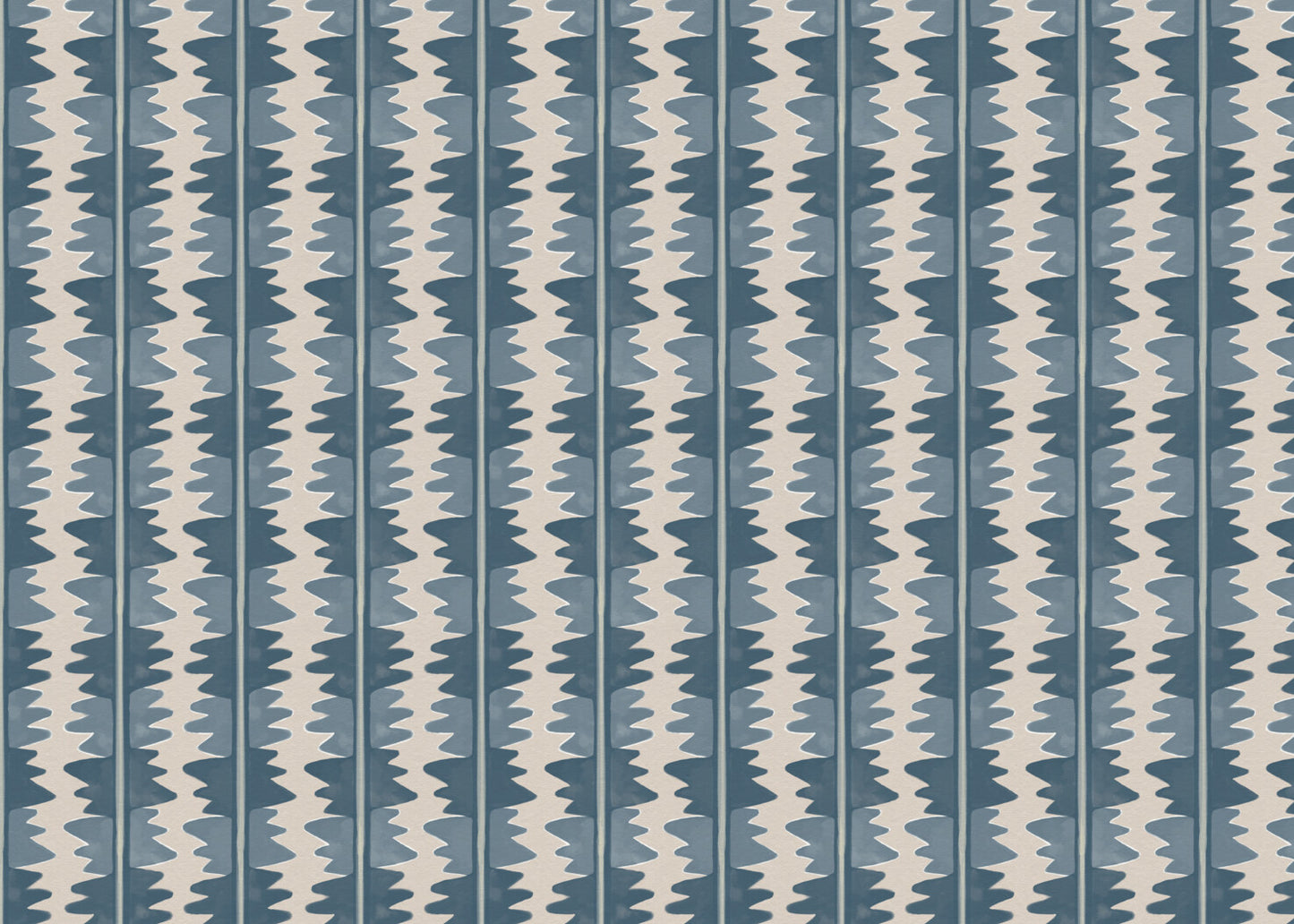 Jigzag FR Contract upholstery fabric in Blue