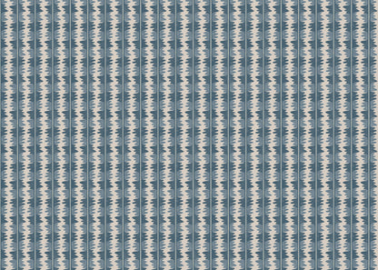 Jigzag FR Contract upholstery fabric in Blue