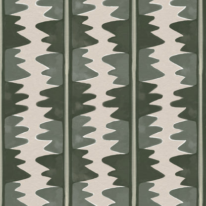 Jigzag FR Contract upholstery fabric in Green