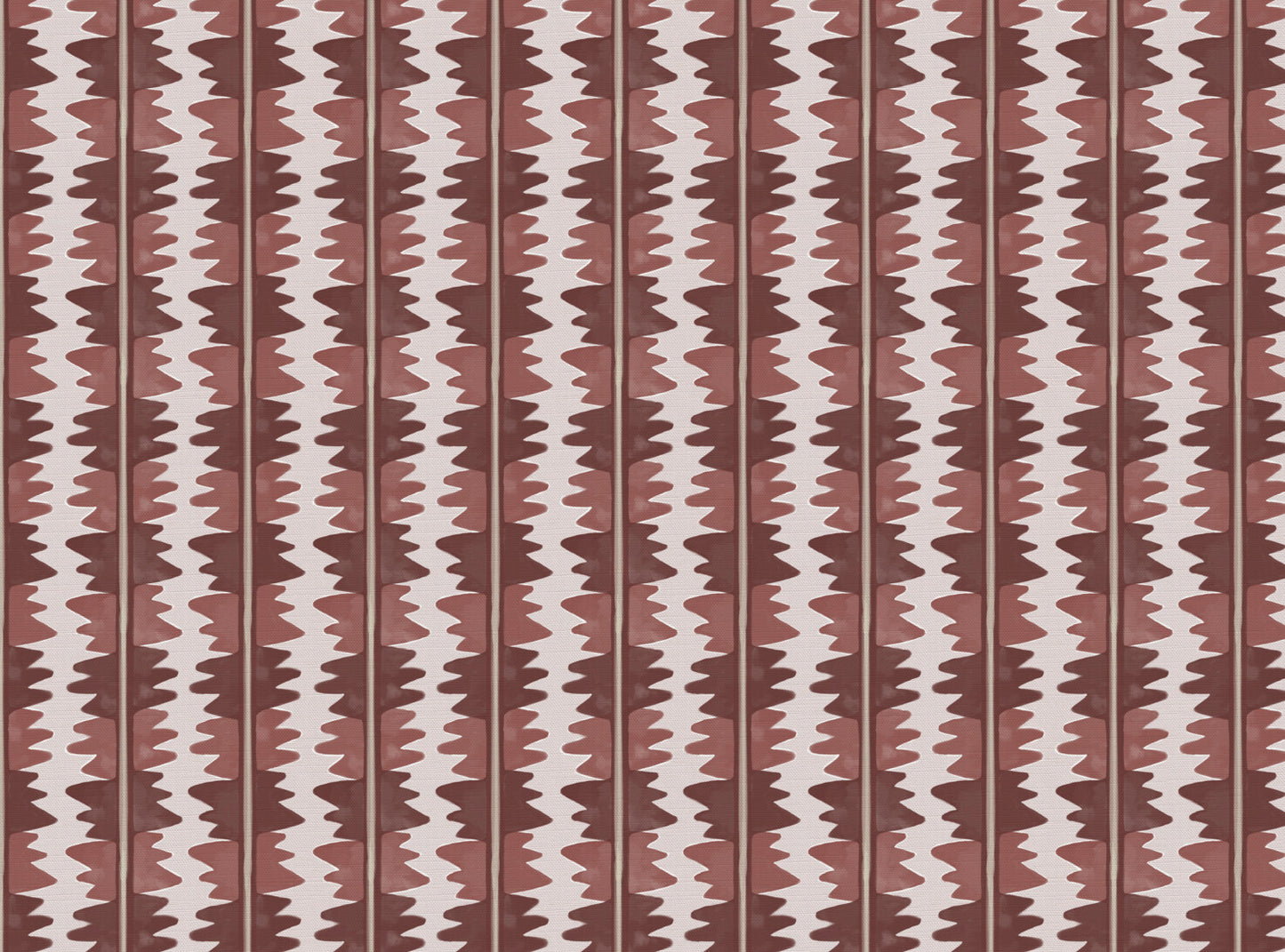 Jigzag linen union fabric in Pink