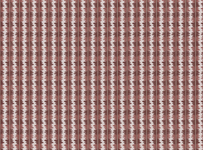 Jigzag linen union fabric in Pink